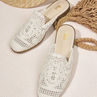 Luna Crochet Mules